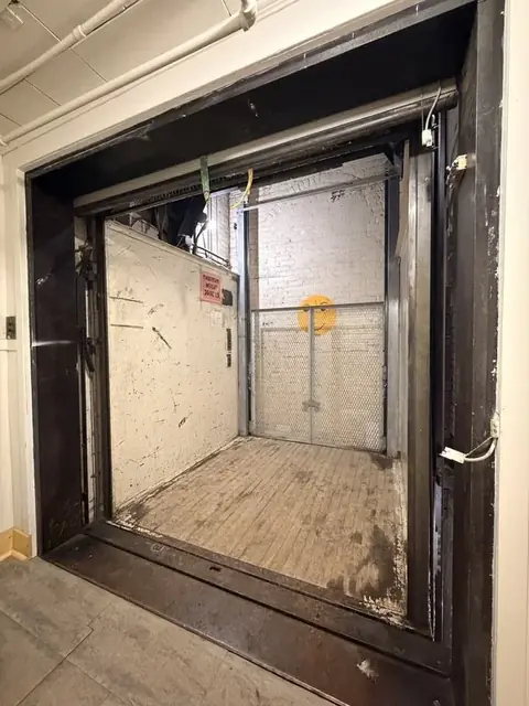 Service elevator at The Harlow Exchange